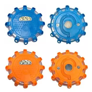 Автомобильный аварийный стробоскоп, мигающий предупреждающий свет, дорожный фонарь безопасности на крыше, дорожный оранжевый маячок с магнитным основанием, универсальный синий