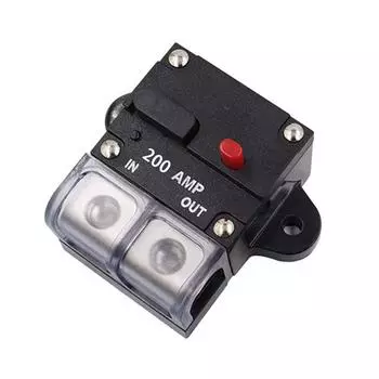 Автомобильный автоматический выключатель с высокой проводимостью, предохранитель для динамика, черная кнопка 150A