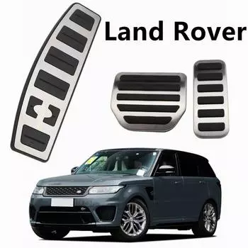 Автомобильный аксессуар, чехол для педалей для Land Rover Range Rover Sport Discovery 3 4 Lr3 Lr4, подставка для ног газового акселератора, модифицированная накладка на педаль AT 3 PCS