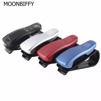 Автомобильный аксессуар, солнцезащитный козырек, солнцезащитные очки, очки, ручка для карт, ABS, портативный зажим, держатель для билетов, подставка чёрный