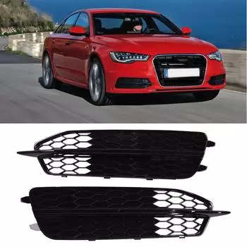 Автомобильный экстерьер левая правая передняя решетка бампера противотуманная фара нижняя решетка фара рамка крышка совместима с 4G0807681D 4G0807682D A