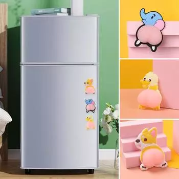 Автомобильный бампер 3D силиконовые наклейки для предотвращения столкновений с изображением милых животных из мультфильмов Type 2