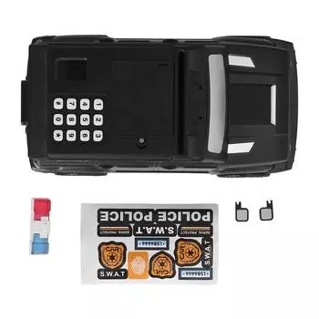 Автомобильный банк, автоматический отпечаток пальца, пароль, деньги, прокатка наличных, монета, автомобильный банк для детей, белый чёрный