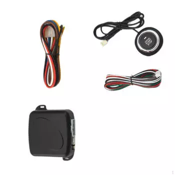 Автомобильный бесключевой доступ Кнопка запуска и остановки двигателя Комплект запасных частей Легкий DC 12V