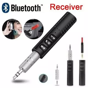 Автомобильный беспроводной Bluetooth-аудиоприемник 3,5 мм чёрный