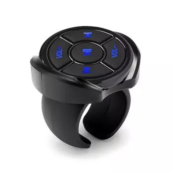 Автомобильный беспроводной Bluetooth Медиа-кнопка Пульт дистанционного управления Автомобильный руль Пульт дистанционного управления Руль мотоцикла Велосипед MP3 Воспроизведение музыки для телефона IOS Android