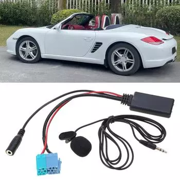 Автомобильный беспроводной Bluetooth-совместимый аудиоадаптер микрофон для замены радио Becker Mini ISO 6Pin 8Pin кабель-адаптер A