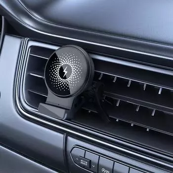 Автомобильный беспроводной держатель для телефона, автомобильное крепление для телефона, магнитное зарядное устройство с атмосферным светом, подставка для быстрой зарядки телефона для грузовика CZECH REPUBLIC