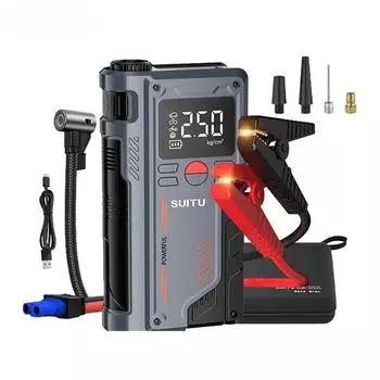 Автомобильный беспроводной литиевый надувной насос, аварийный запуск, универсальный умный надувной насос, насос для накачки шин