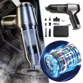 Автомобильный беспроводной пылесос, выдувающий и всасывающий всю бесщеточную пыль, многофункциональный портативный бытовой автомобиль высокой мощности I N8V2