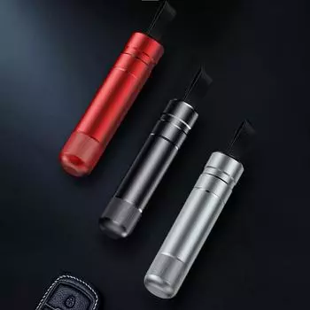 Автомобильный безопасный молоток из алюминиевого сплава, безопасный молоток, стеклобой, универсальный резак для ремней безопасности автомобиля чёрный