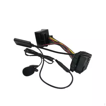 Автомобильный Bluetooth AUX-адаптер 5.0, сменные детали с микрофоном, 12-контактный аудиокабель для