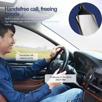 Автомобильный Bluetooth Aux-адаптер USB на 3,5 мм разъем беспроводной Bluetooth приемник передатчик аудио музыка микрофон гарнитура адаптер для автомобиля