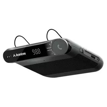 Автомобильный Bluetooth-динамик Avantree Roadtrip с беспроводным FM-передатчиком, транслирует аудио с мобильного телефона в автомобиль, мощность 6 Вт, до 22 часов воспроизведения - и 2-в-1, динамики,
