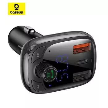 Baseus T Shaped S-13 Автомобильный Bluetooth MP3-плеер FM-передатчики Автомобильные аудиоприемники Bluetooth чёрный