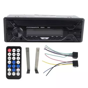 Автомобильный Bluetooth-плеер Single Din 12V24V MP3-плеер FM-радиоприемник с регулируемой подсветкой
