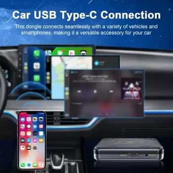 Автомобильный Bluetooth-совместимый адаптер Hands-Free Auto Reconnection Универсальный совместимый адаптер Dongle белый