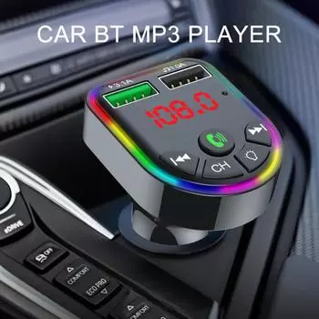 Автомобильный Bluetooth-совместимый FM-передатчик 5,0, модулятор, MP3-плеер, светодиодный дисплей, автомобильный комплект, двойной USB 3.1A, быстрое зарядное устройство, автомобильные аксессуары