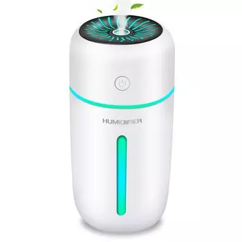 Автомобильный большой ультразвуковой увлажнитель, совместимый с хлорноватистой кислотой, сухой обжиг пыльцы, 7 цветных светодиодов, японское руководство по эксплуатации, включено в комплект. Настольный увлажнитель,