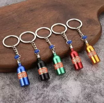 Автомобильный брелок, брелок в виде газового баллона, декоративная подвеска One Size синий