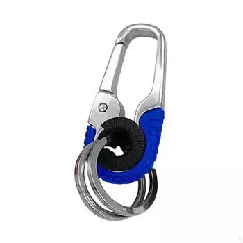 Автомобильный брелок для ключей для мужчин, брелок, зажим для ремня, изысканный, креативный, персонализированный, двойной слой оранжевый