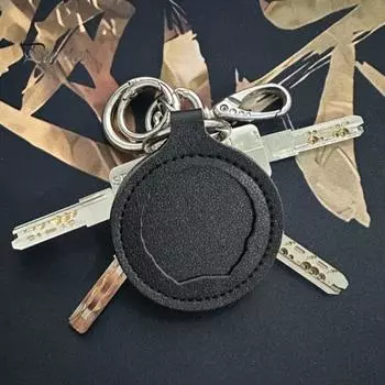 Автомобильный брелок для ключей, искусственная кожа, прочный органайзер для ключей, утолщенный дизайн, изысканная работа, держатель для ключей белый