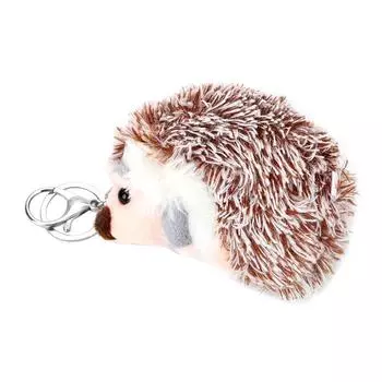 Автомобильный брелок для ключей Женский автомобильный брелок Креативный подарок Автомобильные аксессуары Автомобильный стиль Плюшевый ежик брелок