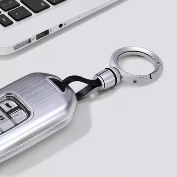 Автомобильный брелок из цинкового сплава, роскошный подарок, улучшит внешний вид вашего брелка, автомобильный брелок для водителей, друзей, семьи Round чёрный
