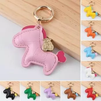 Автомобильный брелок из искусственной кожи. Изысканная мини-сумка. Стильный прочный подарок. Модный декоративный дизайн. Брелок с лошадью. Сексуальная одежда для взрослых. чёрный