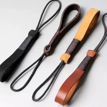 Автомобильный брелок ручной вязки из воловьей кожи, высококачественный простой кожаный брелок для ключей, подвеска на талию, кольцо, кольцо для мужчин и женщин