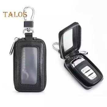 Автомобильный брелок с гладкой молнией, быстрозастегивающийся, удобный чехол из искусственной кожи с защитой от царапин, держатель для ключей с функцией бесключевого доступа королевский синий