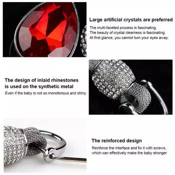 Автомобильный брелок с каплями воды, инновационный искусственный кристалл, горный хрусталь, сплав, женский автомобильный брелок, кулон на День святого Валентина/Рождество, подарок синий