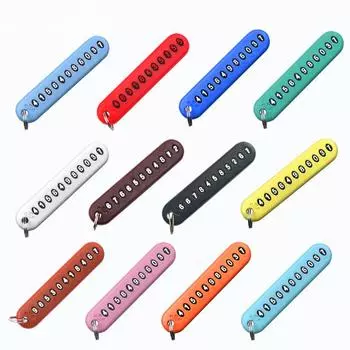 Автомобильный брелок с защитой от потери номера телефона, украшение интерьера, брелок с подвеской, карточка с номером телефона, подарочные автомобильные аксессуары чёрный