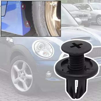 Автомобильный брызговик, бампер, боковая юбка, облицовка колесной арки, зажимы для отделки, заклепки для BMW Mini R56 R57 R58 R59 R60 R61 2001-2017 Cooper 20PCS