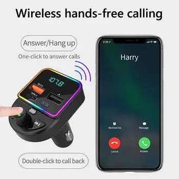 Автомобильный BT-приемник, беспроводной BT FM-передатчик, радиоприемник, Mp3-аудио, музыкальный стереоадаптер, Qc3.0 и USB-зарядное устройство Type-C для автомобиля для дома CHINA