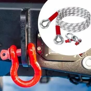 Автомобильный буксировочный трос Yousheng, высокопрочный, износостойкий, простой в установке, прочный, простой в использовании, автомобильный буксировочный трос