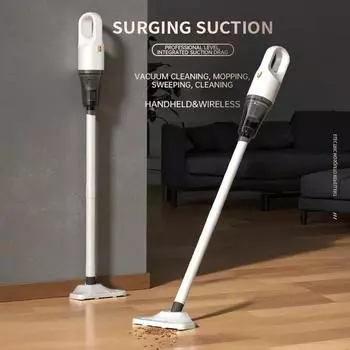 Автомобильный бытовой пылесос беспроводной двойной портативный удобный пылесос с большой мощностью всасывания 20000 Па перезаряжаемый пылесос белый