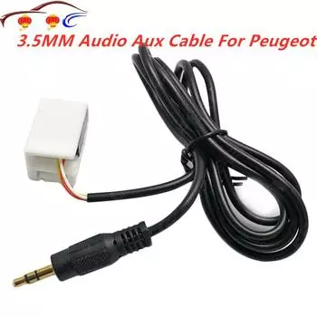 Автомобильный CD-чейнджер 3,5 мм аудио Aux кабель для Peugeot 307 308 Citroen C4 RD4 12-контактный автомобильный стайлинг детали чёрный