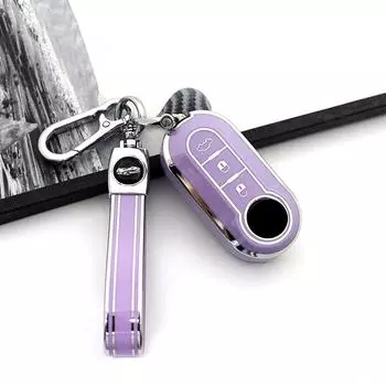 Автомобильный чехол-брелок для Fiat 500 Ducato Panda 500L Punto Lancia Musa для Citroen Jumper для Peugeot Boxer TPU чехол для автомобильного выкидного ключа