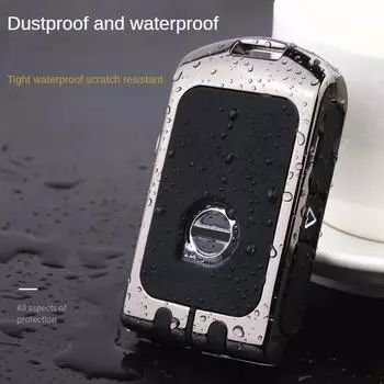 Автомобильный чехол для ключа из цинкового сплава, чехол-держатель для Volvo XC40 XC60 S90 XC90 V90 2017 2018 T5 T6 T8, защитная сумка для смарт-ключа