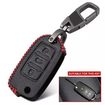 Автомобильный чехол для ключей, брелок для VW Golf Bora Jetta для Skoda Octavia Fabia SEAT Ibiza Leon