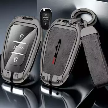 Автомобильный чехол для ключей из цинкового сплава для Peugeot GTLine 207 307 407 208 308 408 508 2008 3008 4008 5008 RCZ Автомобильный брелок для ключей Металлический корпус ключа