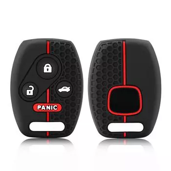 Автомобильный чехол для ключей силиконовый чехол для Honda Accord CRV Civic Pilot Insight Ridgeline чёрный