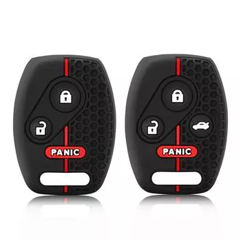 Автомобильный чехол для ключей силиконовый чехол для Honda Accord CRV Civic Pilot Insight Ridgeline чёрный