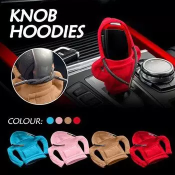 Автомобильный чехол для переключения передач, модный свитер с капюшоном, чехол для автоматической ручки переключения передач, мягкий и удобный автомобильный чехол для ручки переключения передач, аксессуары для салона автомобиля синий