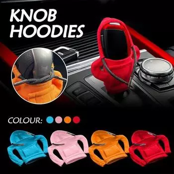 Автомобильный чехол для переключения передач, модный свитер с капюшоном, чехол для автоматической ручки переключения передач, мягкий и удобный автомобильный чехол для ручки переключения передач, аксессуары для салона автомобиля синий