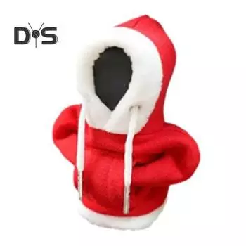 Автомобильный чехол для переключения передач, универсальный чехол для рычага переключения передач, протектор, декор, забавный свитер с капюшоном, автомобильные аксессуары для интерьера красный