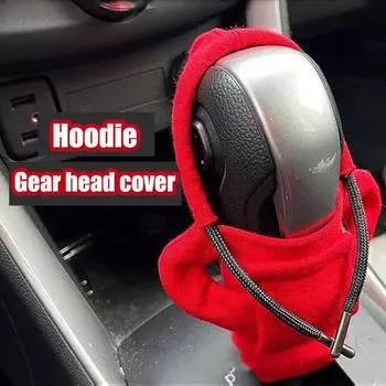 Автомобильный чехол для свитера с переключением передач, модный автомобильный чехол с капюшоном, ручка переключения передач, мягкий и синий