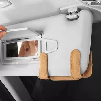 Автомобильный чехол из замши, держатель для очков, держатель для очков, защитное хранилище с магнитным замком, аксессуары для интерьера чёрный