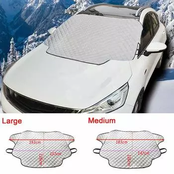 Автомобильный чехол на лобовое стекло Magnetic Winter Ice Frost Guard Sun Shade Protector 183*116cm